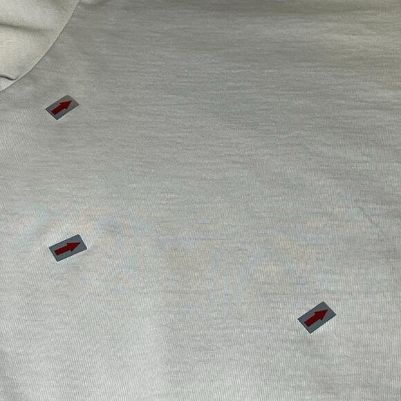 Travis Mathew Polo Shirt Mens Large White Green Chive Golf Performance‎ Stretch - Picture 6 of 7